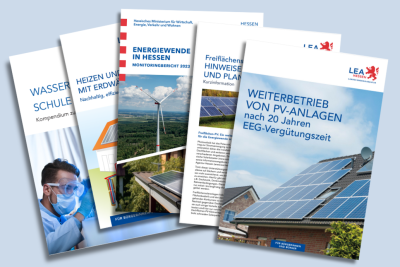 Titelbild für Mediathek Collage aus verschiedenen Flyern.